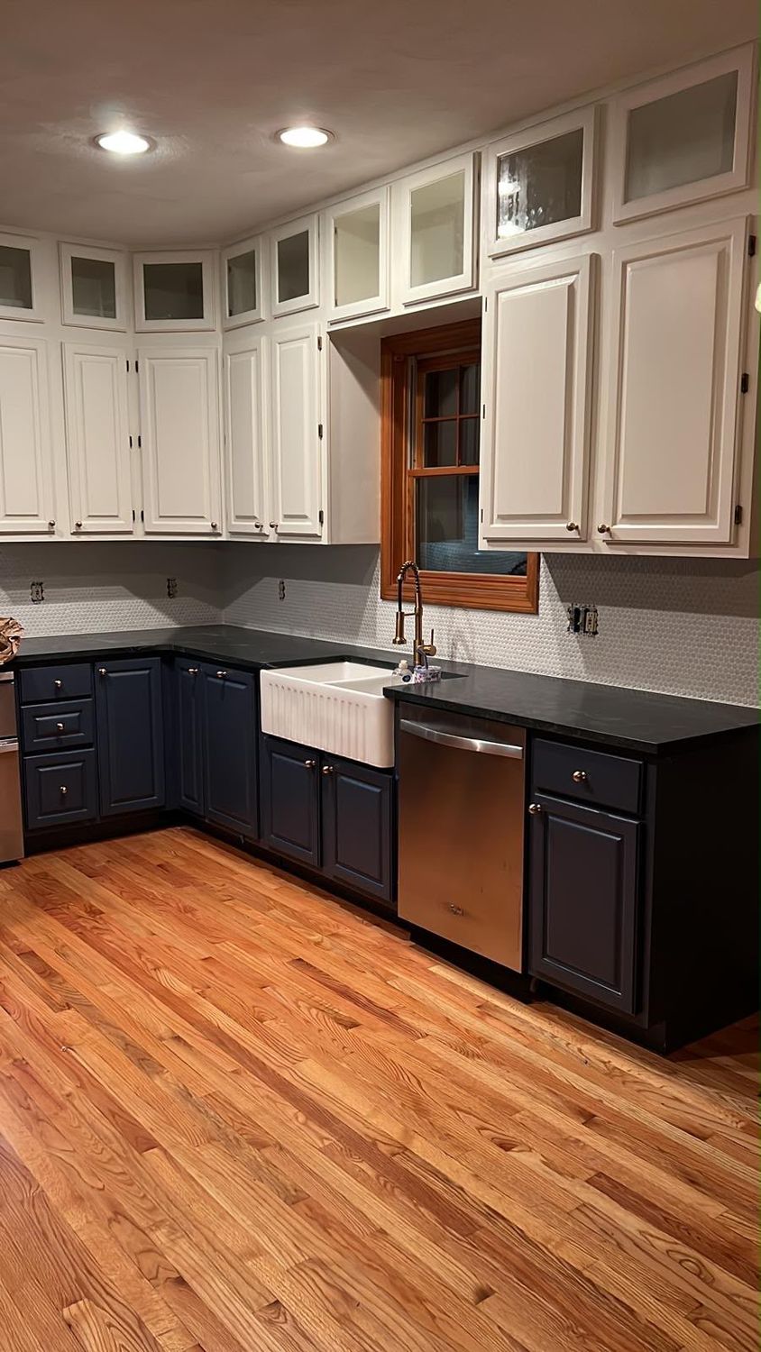 Colonial Kitchen, Master Bath and Hall