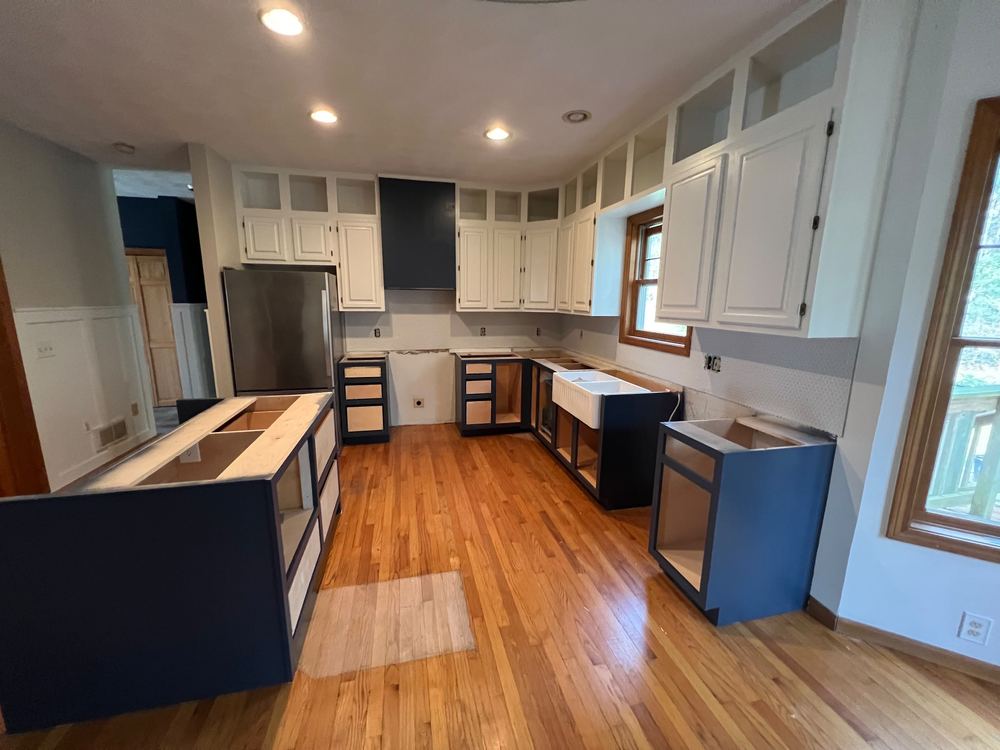 Colonial Kitchen, Master Bath and Hall
